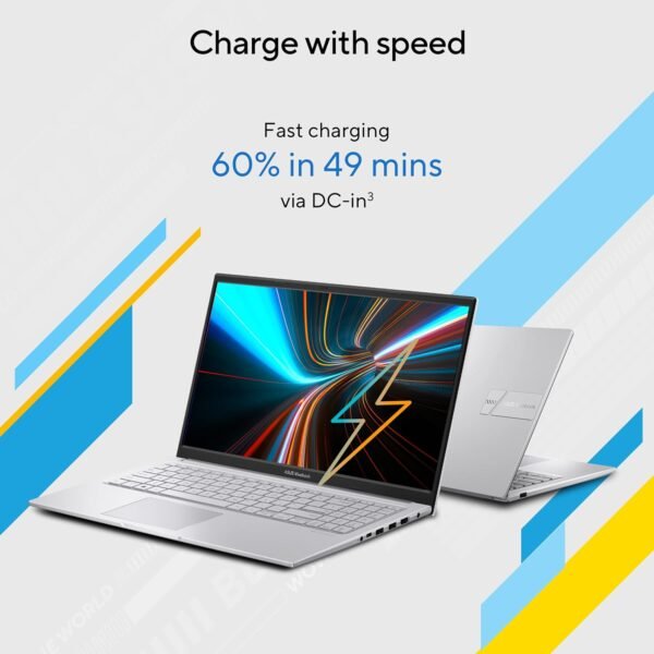 ASUS Vivobook 15, Intel Core i3-1315U 13th Gen, 15.6" (39.62 cms) FHD, Thin and Light Laptop (8GB/512GB SSD/Win11/MS Office/Backlit Keyboard/Silver/1.7 kg), X1504VA-NJ320WS + 9K Card Offer