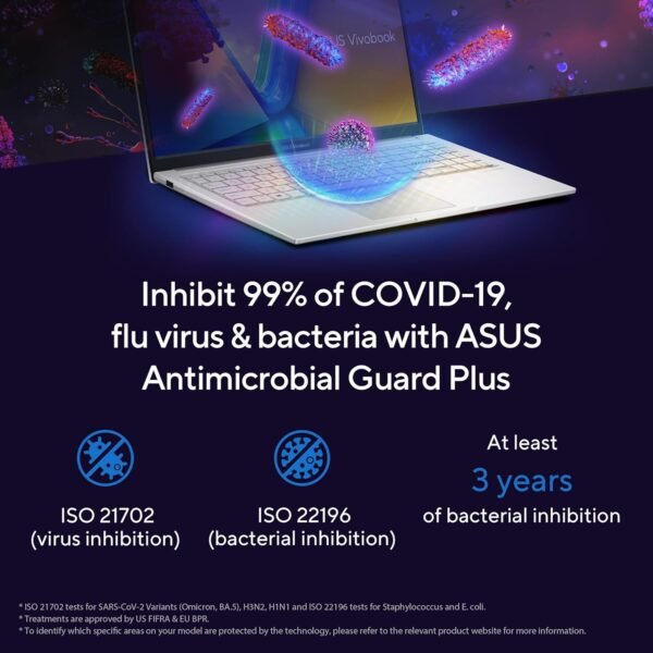 ASUS Vivobook 15, Intel Core i3-1315U 13th Gen, 15.6" (39.62 cms) FHD, Thin and Light Laptop (8GB/512GB SSD/Win11/MS Office/Backlit Keyboard/Silver/1.7 kg), X1504VA-NJ320WS + 9K Card Offer