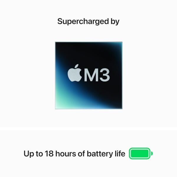 Apple 2024 MacBook Air (13-inch, Apple M3 chip with 8‑core CPU and 8‑core GPU, 16GB Unified Memory, 256GB) - Starlight