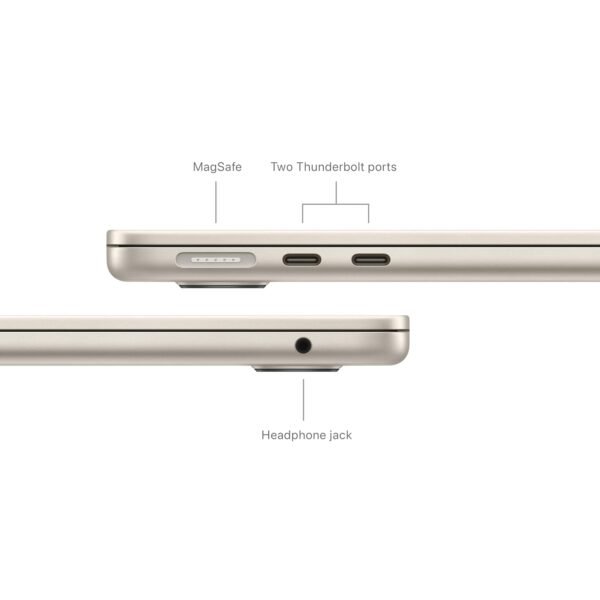 Apple 2024 MacBook Air (13-inch, Apple M3 chip with 8‑core CPU and 8‑core GPU, 16GB Unified Memory, 256GB) - Starlight