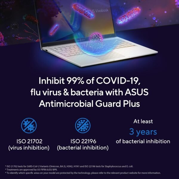 ASUS Vivobook 15 (2023), Intel Core i5-1335U 13th Gen, 15.6" (39.62 cms) FHD, Thin and Light Laptop (8GB RAM /512GB SSD/Intel Iris Xᵉ/Windows 11/Office 2021/Fingerprint/Silver/1.7 kg), X1504VA-NJ524WS