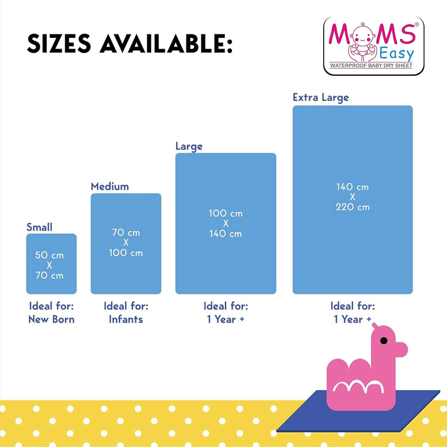 MOMSEASY® New Born Baby Mat for Baby Urine Waterproof, Mat for Baby Playing, Mat for Baby Sleeping and Baby Care Product Combo (Lilac-Maroon) (Medium, 100x70 cm)