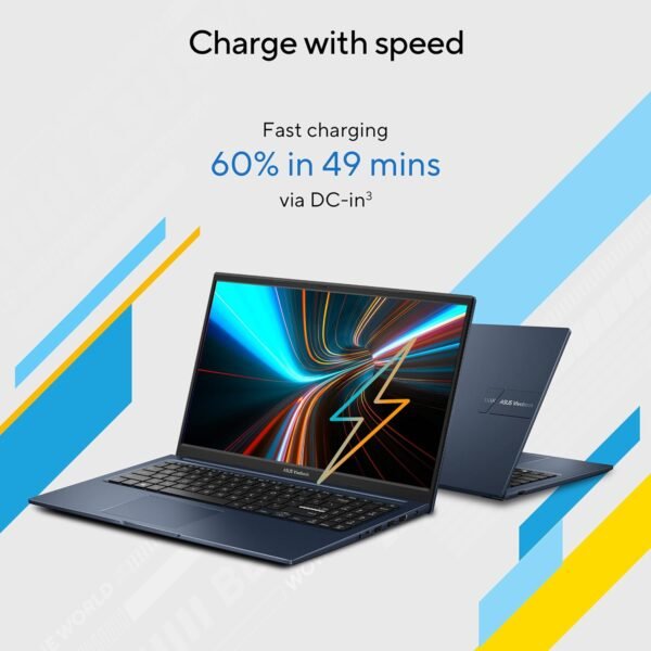 ASUS Vivobook 15, Intel Core i5-1235U 12th Gen, 15.6" (39.62 cm) FHD, Thin and Light Laptop (16GB RAM/512GB SSD/Win11//Backlit Keyboard/Blue/1.7 kg), X1504ZA-NJ541WS