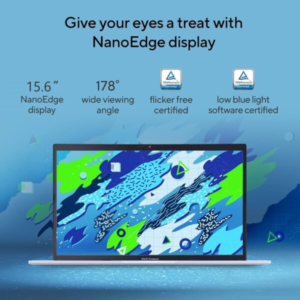 (Refurbished) ASUS Vivobook 15, Intel Core i5-12500H 12th Gen, 15.6" (39.62 cm) FHD, Thin and Light Laptop (16GB/512GB/Win11/Office 2021/Silver/1.7 kg), X1502ZA-EJ542WS