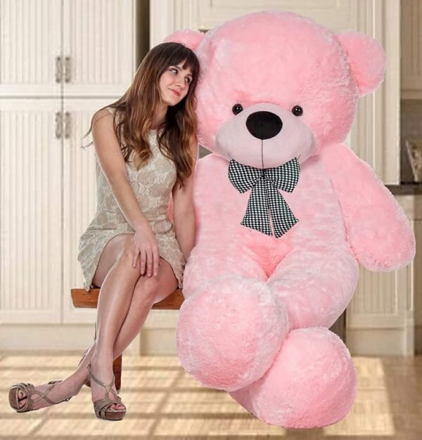 AVSHUB Soft Toy Teddy Bears for Baby Girl and Kids Cute and Sweet Teddy Bear Toys for Gifts for Someone (5 Feet) (Pink) Valentine Day