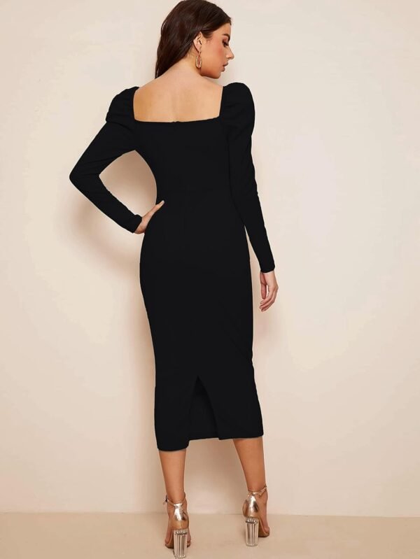 rosery paris Women one Piece Casual Formal Cocktail Black Dress for Women