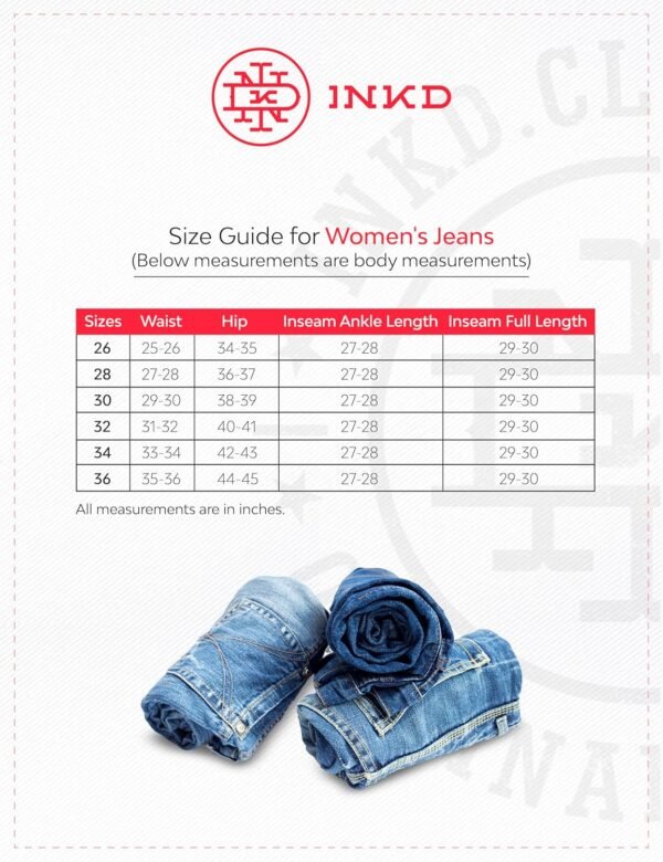 INKD Women's Flared Pull-on Jeans - Mid-Rise| Enzyme Wash and Slant Waistband