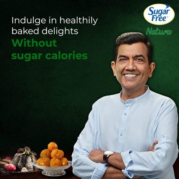 Sugar Free Natura, 80g, Jar | Equivalent to Sweetness from 800g Sugar |100% Safe| Scientifically Proven & Tested|Sweet like Sugar but with zero calories|