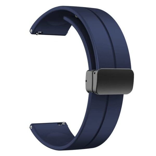 AONES Silicone Belt Watch Strap Magnetic Folding Buckle Compatible for Boat Wave Astra 3 Smartwatch Band
