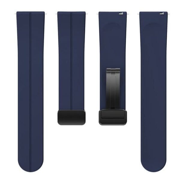 AONES Silicone Belt Watch Strap Magnetic Folding Buckle Compatible for Boat Wave Astra 3 Smartwatch Band