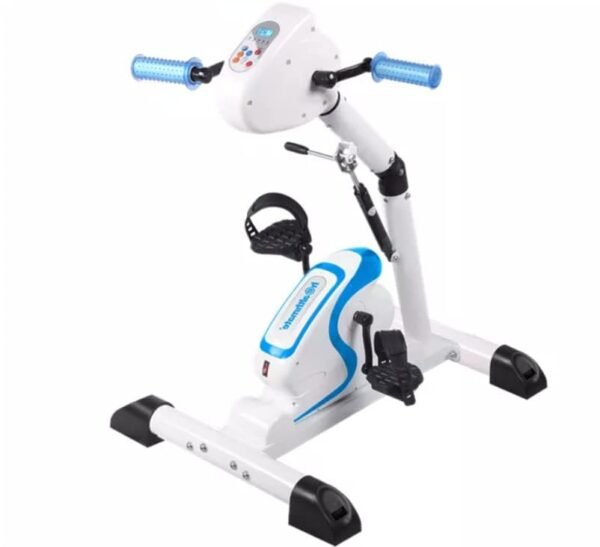 R A Products Rehabilitation Bicycle Fitness Motorized Electric Mini Exercise Bike, Health Recovery Exerciser with Spasm Mode for Handicap, Disabled and Stroke Survivor with Leg Protecto