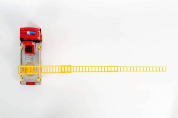 Centy Toys Fire Ladder Truck, Plastic, Yellow, Kid