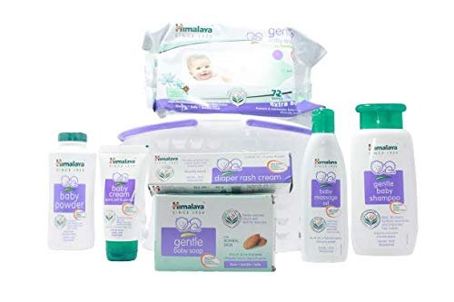 Himalaya Herbals Babycare Gift Basket Combo (White)
