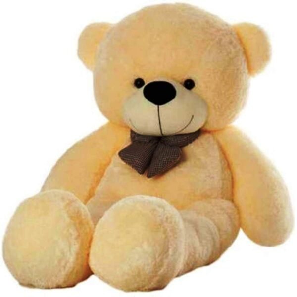Hug N Feel 5 Feet Cream Giant Teddy Bear Soft, Plush, and Cuddly Stuffed Animal for Kids, Birthdays, Anniversaries, Valentine's Day, and Special Occasions Large Huggable