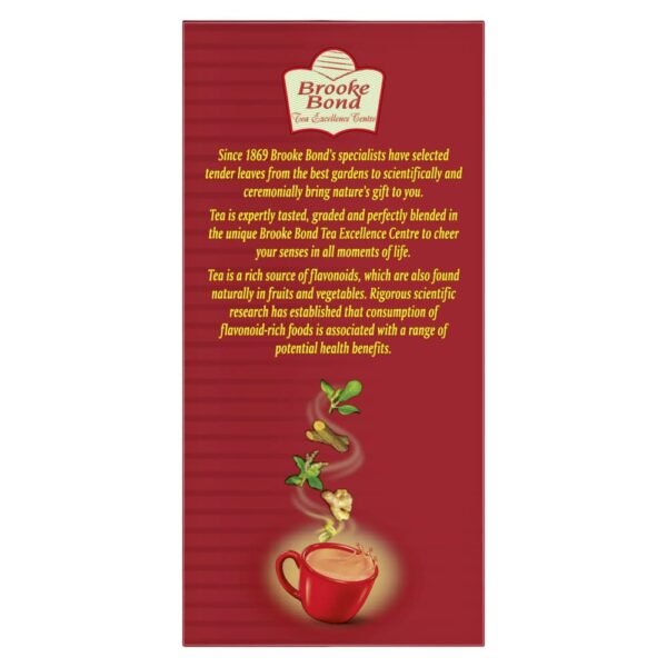 Brooke Bond Red Label Ginger, Brooke Bond 3 Roses Natural Care Tea, With 5 Ayurvedic Ingredients, 100 Gram, Powder