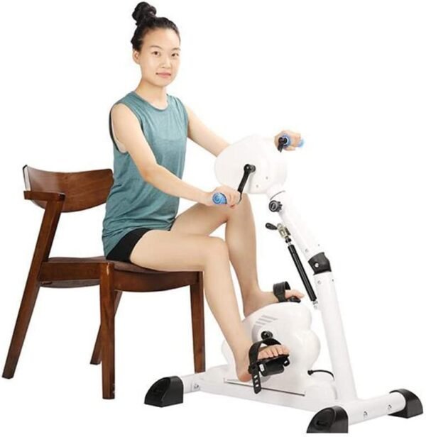 R A Products Rehabilitation Bicycle Fitness Motorized Electric Mini Exercise Bike, Health Recovery Exerciser with Spasm Mode for Handicap, Disabled and Stroke Survivor with Leg Protecto