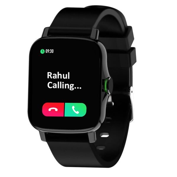 Maxima Max Pro X6 Calling Smartwatch with Premium Speaker & Mic,Accurate SpO2 Monitoring, 8 Fitness Modes,Social Media Alerts,Multiple Watch Faces,1.7" Full HD Display (400 Nits)-Black