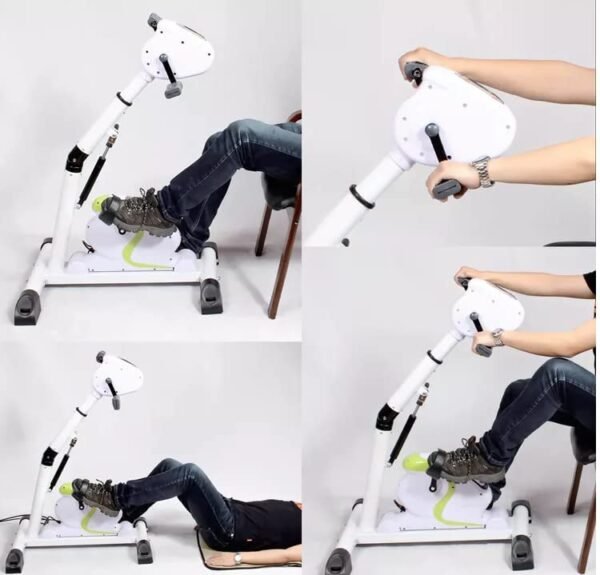 R A Products Rehabilitation Bicycle Fitness Motorized Electric Mini Exercise Bike, Health Recovery Exerciser with Spasm Mode for Handicap, Disabled and Stroke Survivor with Leg Protecto