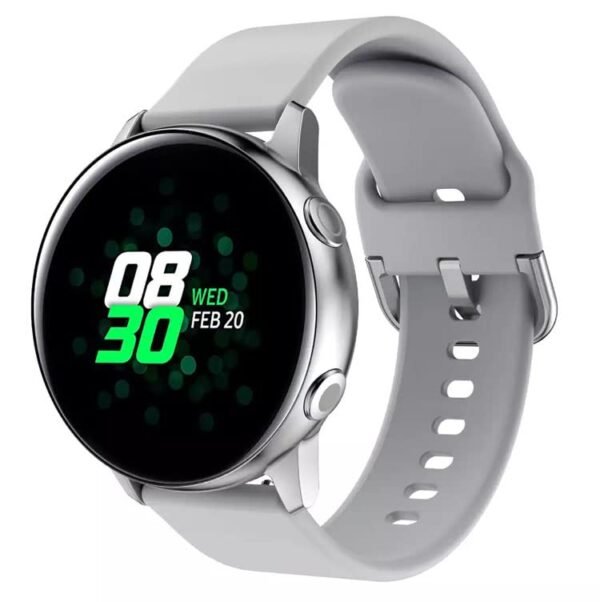 AONES Silicone Belt Watch Strap with Metal Buckle Compatible for Noise Quad Call Smartwatch Band