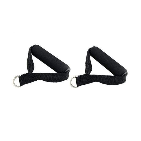 Joyfit Gym Handles-Heavy Duty, Foam Coated- for Fitness Workouts with Cable Machines & Resistance Tube (Black)