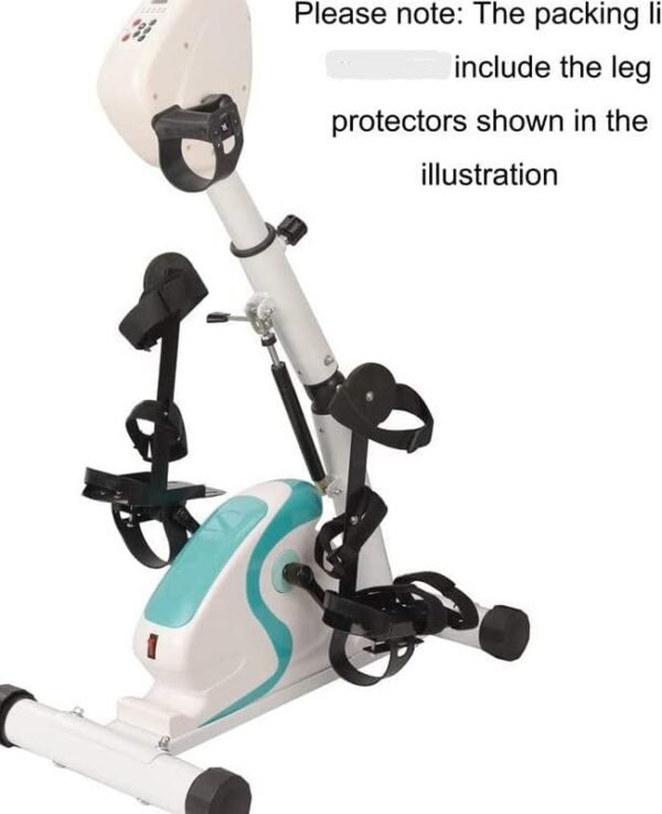 R A Products Rehabilitation Bicycle Fitness Motorized Electric Mini Exercise Bike, Health Recovery Exerciser with Spasm Mode for Handicap, Disabled and Stroke Survivor with Leg Protecto
