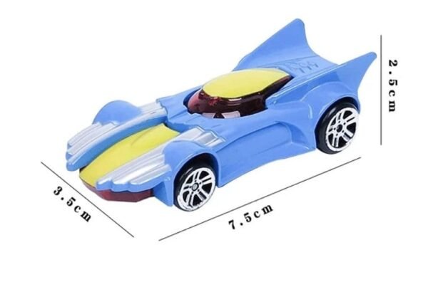 PLUSPOINT Diecast Metal Super Hero Toy Car Set Toy Vehicles Cars Set Alloy Push N Go Vehicles, Mini Racing Cars for Toddlers, Girls and Boys Kids Play Set
