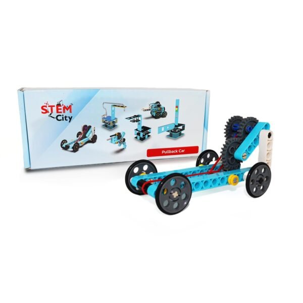 Stemcity Pullback Car | DIY STEM Kit for Age 6-12 Years | Activity on Physics | Best Birthday Gift Boys & Girls 6,7,8,9,10,11,12 Years Old | STEM Educational Learning Toys | Stem kit