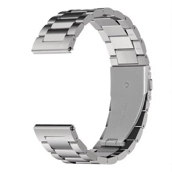 Watch Strap Luxury Stainless Steel Metal Compatible for Carlson Raulen Thunder Series Smartwatch Band Silver