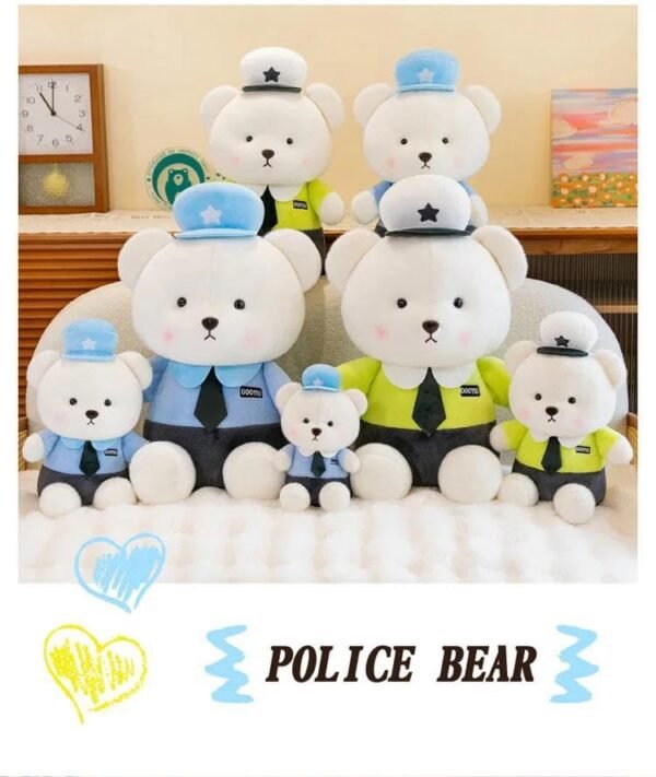 SCOOBA Super Soft Police Teddy Soft Toy, 25 cm Small, Pack of 1