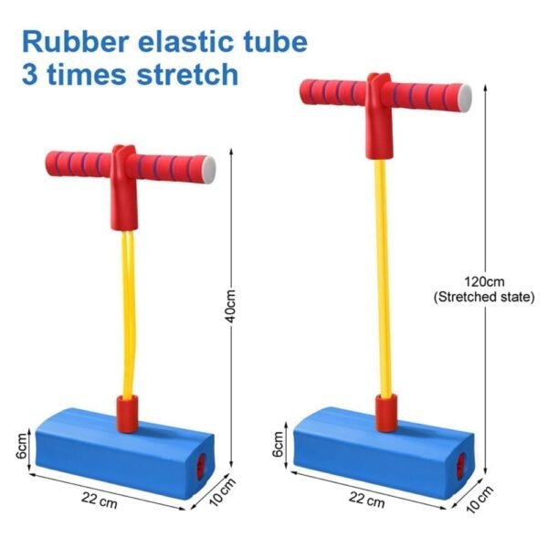 TIXDREEM Pogo Stick Jumper for Kids Innovative Bouncing Toys for Kids Hopper Stick for Active Play Pogo Jump Makes Pop Sounds Fun and Safe Jumping Stick 3-12 Year Old Boys Girls (Pack of 1)