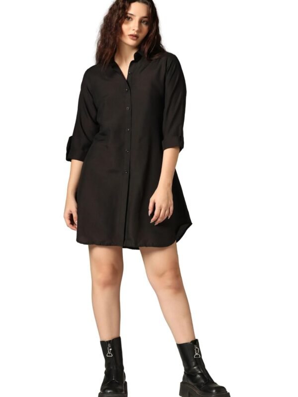 DHRUVI TRENDZ Women's Mid-Thigh Dress | One Piece Dress for Women | Dresses for Women | Trendi Dress for Women | Dress