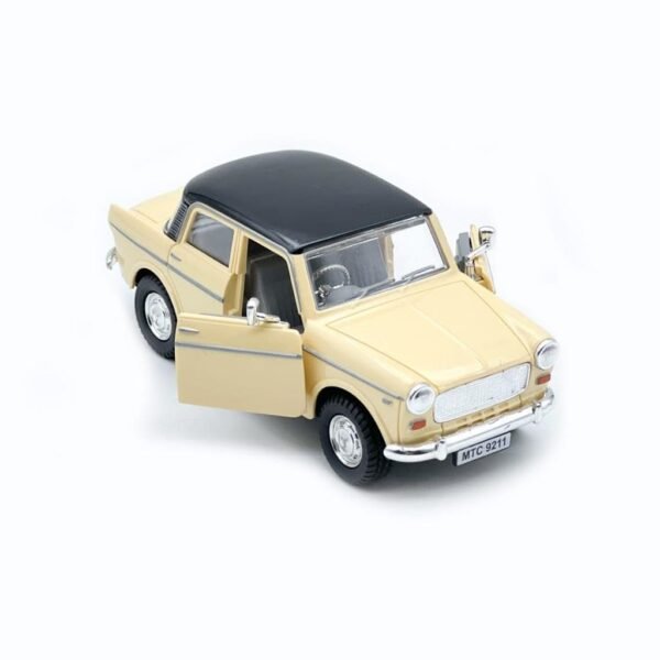 Amisha Gift Gallery Car Toy for Kids Queens 70 Toy Model Fiat Openable Doors Pull Back Action Collectible Model for Kids Car Model Gift Toys for Kid Vehicle Colors as Per Availability Beige