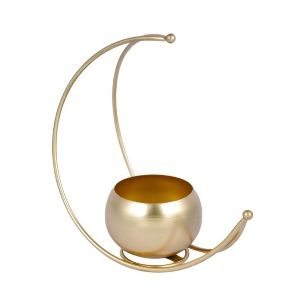 CraftVatika Geometric Metal Flower Vase Diwali Gift Items for Home Decoration Tabletop, Side Table, Living Room, Home Office Decoration, Home Decorative Items, Golden 9 Inches Height (1 Box)