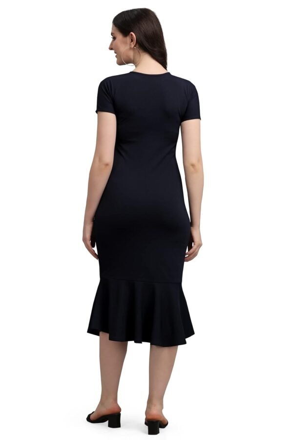 PURVAJA Women’s Bodycon Midi Dress(Ruby-001-to-008)