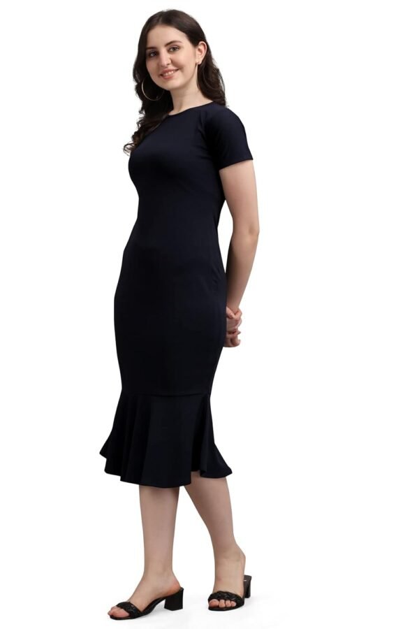 PURVAJA Women’s Bodycon Midi Dress(Ruby-001-to-008)