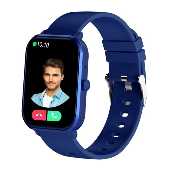 pTron Force X11 Bluetooth Calling Smartwatch with 1.7" Full Touch Color Display, Real 24/7 Heart Rate Tracking, Multiple Watch Faces, 7Days Runtime, Health/Fitness Trackers & IP68 Waterproof (Blue)