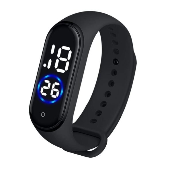 SELLORIA Fashion New Kids Digital Date and Time Black Touch Band LED Watch for Stylish Kids Birthday Gift Digital Watch for Boys Girls and Kids | Pack of 2