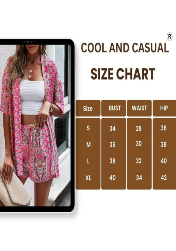 COOL AND CASUAL Beach Wear for Women Co Ord Set Three Piece Dress Top Short and Shrug Beach Dresses for Women…