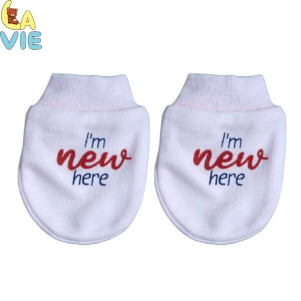 La Vie BabyCare Baby Mittens Set, Pack of 6, 0 to 12 Months, Assorted Colours and Designs