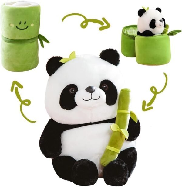 Niku Bamboo Panda Soft Toy Teddy Bear for Girls, Kids | Birthday Gift for Girls, Wife, Boyfriend, Husband (Bamboo Panda, 30cm)