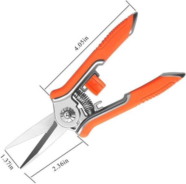 Garden Art Heavy Duty 6.5Inch Garden Bypass Pruning Shears|Stainless Steel With Teflon Coating Blade|Tree Trimmers Secateurs,Plant Cutter For Gardening Scissors,Plant Branch Cutter For Tree GAHC058-2
