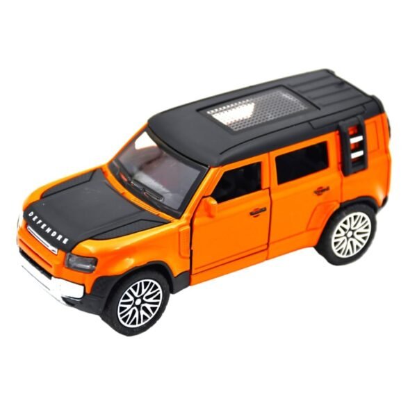 Toyshine Die Cast SUV Model Vehicle Toy Car with Pull Back Function Along with Opening Doors and Back Feature for Kids Boy Girl 3+, Orange