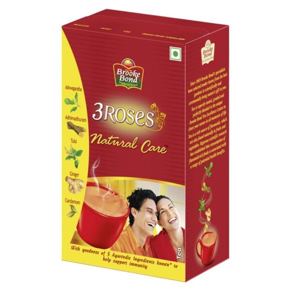 Brooke Bond 3 Roses Natural Care Tea 500 gm, Loose Leaves, Ginger