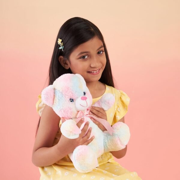 Multicolored Rainbow Teddy Bear 30cm - Super Soft Plush Toy for Kids