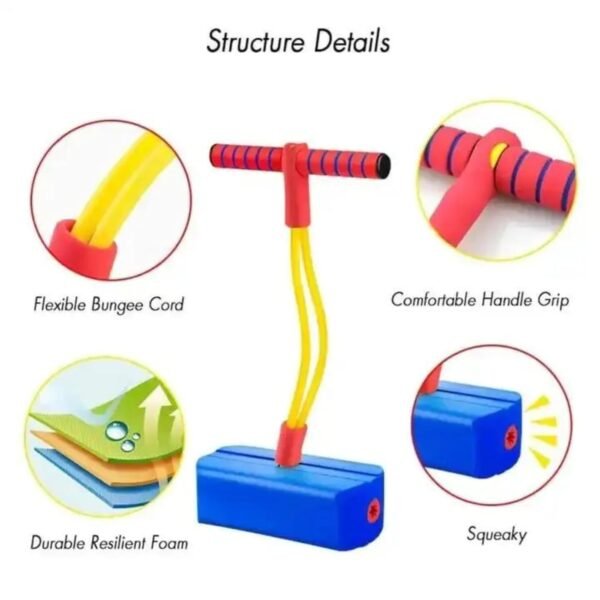 TAZLYN Height Increase Jumper for Kids Jumping Toy for Kids pogo Jumper Fun and Safe Pogo Stick for Toddlers Gifts for 3-12 Year Old Boys Girls s Pogo Stick Makes Squeaky Sounds Indoor Toys Fun Gifts