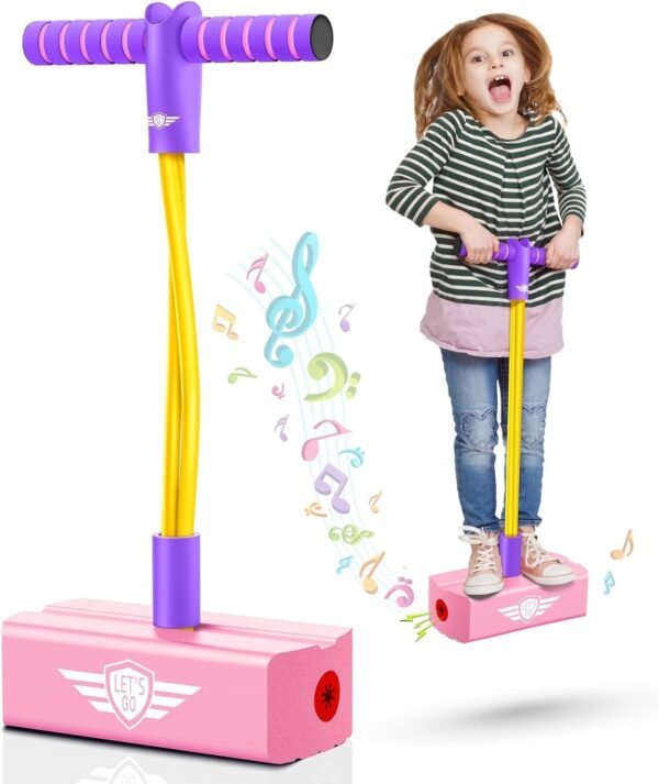 AaruBhakti Jumping Promotes Growing Taller- Pogo Stick Foam Pogo Jumper for Kids, Toys for 3-12 Year Old Boys Girls Outdoor Toys Indoor Toys Fun Gifts Christmas Stocking Stuffers Gifts