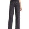KOTTY Women High Rise Relaxed Fit Cotton Lycra Blend Ankle Length Jeans