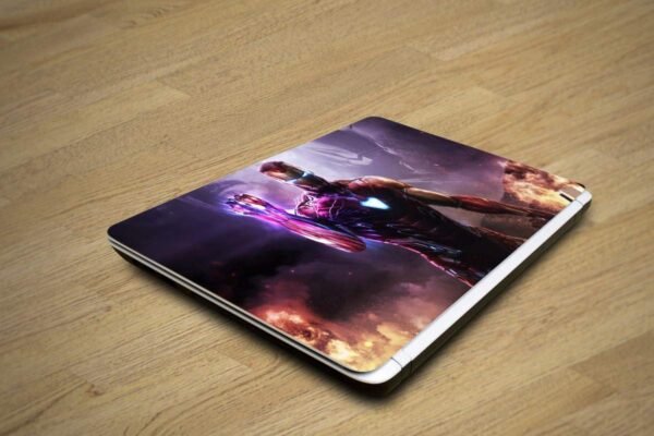 5 Ace HD Iron Man T Laptop Skin, for 10 to17inch for Dell, Lenovo, Acer, HP, Sony,Apple,MacBook (Multi Color,Vinyl)