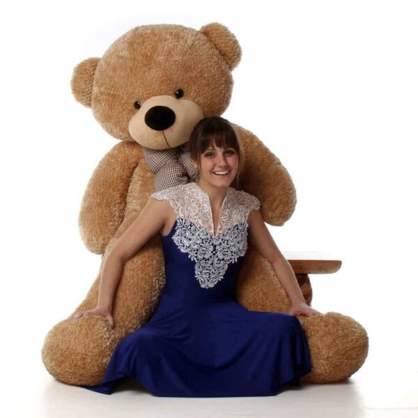 Teddy Bear, Soft Toys, Teddy Bear 5 feet for Girls, Birthday Gift for Girls, Birthday Gift, Boyfriend, Husband, Wedding, for Couple Special (5 Feet/Brown New)