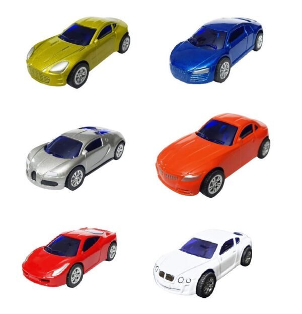 SUPER TOY Push Go Metal Die Cast Car Toy - Pack of 6 for 3+ Years Old Kids, Multi Color